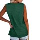 thumbnail image 5 of ICHUANYI Clearance Women Button Round-Neck Blouse Casual Loose Summer Sleeveless Tank(Green, S) ICHUANYI WER2023081112712, 5 of 7