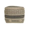 thumbnail image 4 of Home&Manor Lucca Cotton Cube Pouf, 4 of 9