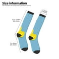 thumbnail image 2 of Balery Cute Ducky Printed Novelty Socks Men's Women's Crew Socks Sports Socks Knee High Socks Cotton Socks Quirky and Cool Socks, 2 of 9