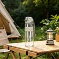 thumbnail image 4 of Sports Water Bottle with Mist Spray - 2-in-1 BPA-Free Drinking Bottle with Misting Function - Leak Proof Hydration Bottle for Gym - 1 Bottle - Gray, 4 of 6