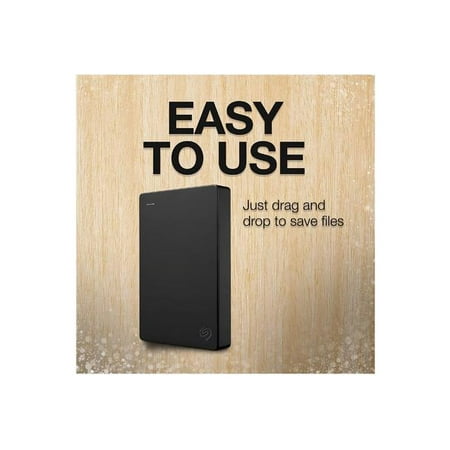 Seagate - 4TB External USB 3.0 Portable Hard Drive with Rescue Data Recovery Services - Black