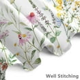 thumbnail image 2 of 72x78 Inches Watercolor Floral Shower Curtain Colorful Wildflower Botanical Leaves Flower Shower Curtains for Bathroom Decor Plant Bathtub Curtain Waterproof Polyester Fabric with Hooks, 2 of 6