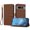 Brown, variant on ELEHOLD Wallet Case for Google Pixel 7 Pro, Shockproof Leather Stand Case with Magnetic Clasp & Hand Strap,Red