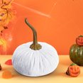 thumbnail image 4 of Boovnll Pumpkin Pillow, Fall Artificial Velvet Pumpkin Decor Throw Pillows Pumpkin Pillows for Bedroom Sofa Couch Thanksgiving Halloween Fall Decor, Fall Decorations for Home, 4 of 5