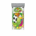 thumbnail image 2 of Sports Bedding Set with Sheet & Covers, Pattern of Sports Balls on Watercolors Splash Vibrant Art Graphic Kids Playroom, Printed Bedroom Decor 2 Shams, 4 Sizes, Multicolor, by Ambesonne, 2 of 3