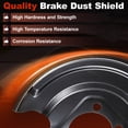 thumbnail image 4 of Rear Left Right Brake Dust Shield for Toyota Prius 2011-2015 L4 1.8L for Toyota Prius Plug-In 2012-2015 Disc Brake Backing Plate Splash Brake Dust Covers 4788212071/4788112071, 4 of 7