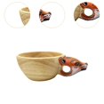 thumbnail image 6 of yotijay Wooden Camping Mug, Wooden Cup, Rustic Animal Shaped Tableware, Hand Carved Mug,, 6 of 9
