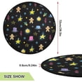 thumbnail image 2 of Christmas Gingerbreads Christmas Tree Mats Waterproof Tree Skirt, Stars Snowflakes Xmas Tree Stand Tray Mat Floor Protector Pad for Holiday Party Decoration, 28.3", 2 of 6