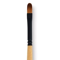 Dynasty Black Gold Brush - Filbert, Long Handle, Size 1