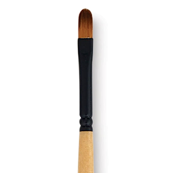 Dynasty Black Gold Brush - Filbert, Long Handle, Size 1