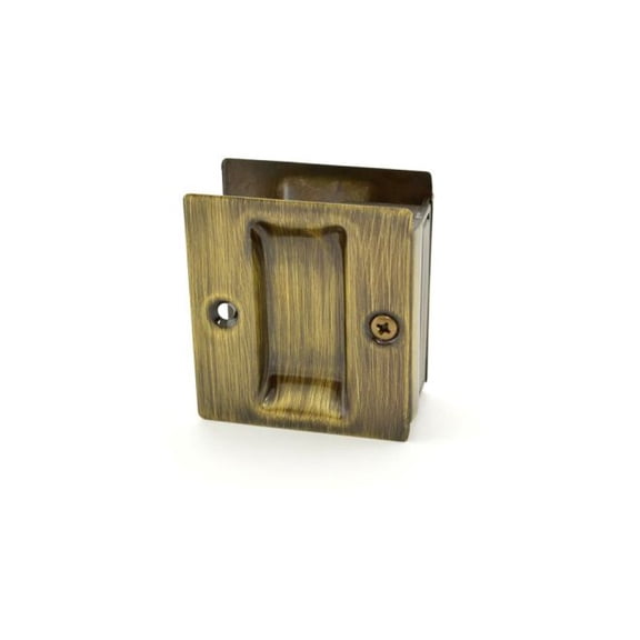 Ives Residential 990A5 Aluminum Passage Sliding Door Pull Antique Brass Finish
