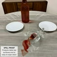 thumbnail image 2 of yeacher Nappe Ronde Transparente en PVC avec Cordon de Serrage - 72R (Convient aux Tables de 57-68 Pouces), 2 of 6