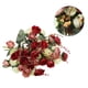 thumbnail image 3 of Uxcell 7 Ramas 21 Cabezas Flor de Seda Artificial Mini Rosa con Tallo para Decoración, Rojo 2 Paquete, 3 of 6