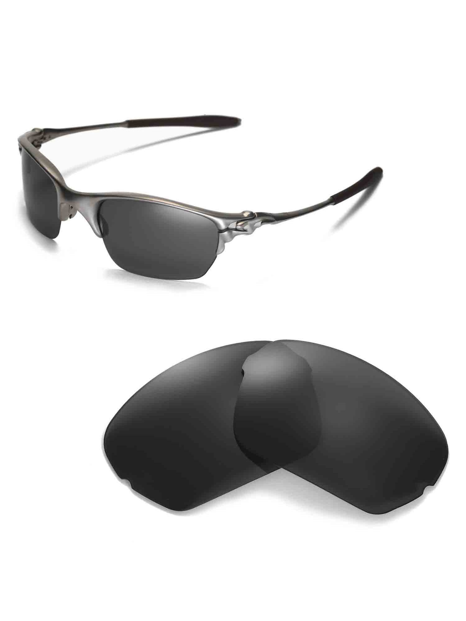 Walleva Black Polarized Replacement Lenses for Oakley Half X
