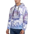 thumbnail image 3 of Sigee Round Snow Merry Christmas for Men's Pullover Hoodie Sweatshirts Adult Casual Long Sleeve Sweatshirts ,Sizes S-4XL-XX-Large, 3 of 7