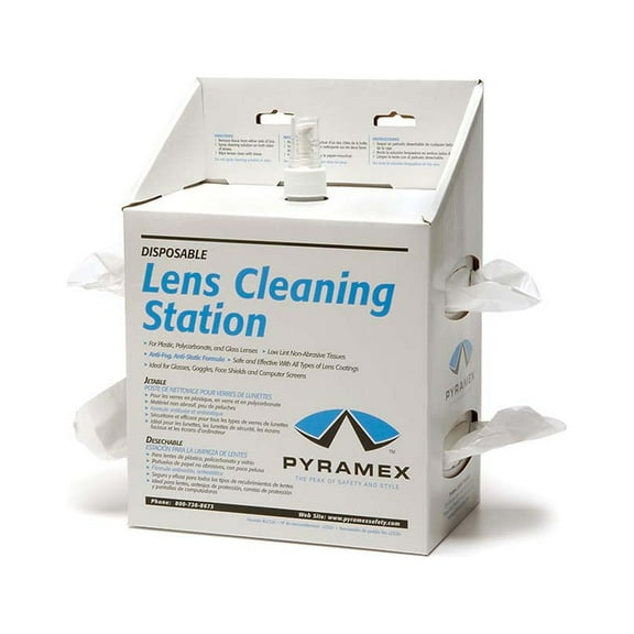 Lens Cleaning Station w/16 oz Cleaning Solution/1200 tissues