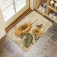 thumbnail image 4 of Retro Door Mat, 17 X 30 Inch Butterfly Sunflower Welcome Doormat Decorative Home Floor Mat, Non Slip Rubber Back and Strong Water Absorption for Outdoor Indoor Entrance Decor, 4 of 6