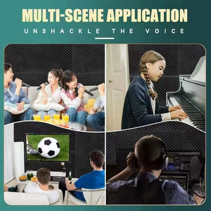1 Pack Acoustic Foam Panels, 48 X 24 X 2Inch High Density Sound Absorbing Panels for Home,Office, Recording Room, Studio