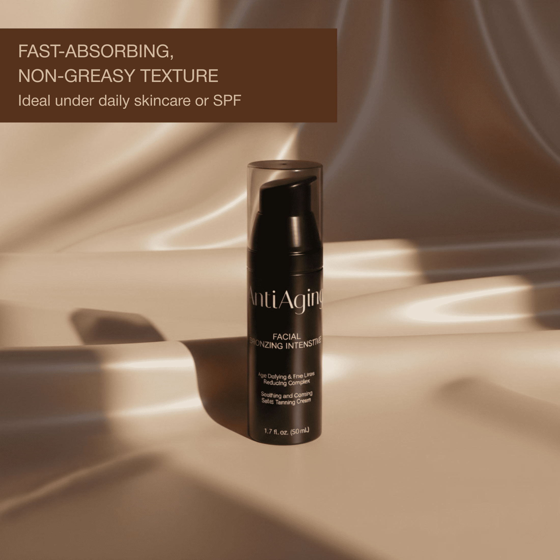 Onyx Anti-Aging Face Tanning Accelerator Lotion with Bronzer, 1.7 fl oz