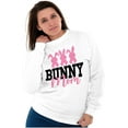 thumbnail image 3 of Cute Easter Bunny Mom Rabbit Tails Women Crewneck Sweatshirt Brisco Brands S, 3 of 5