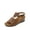 BROWN, variant on Wedge Sandal for Women Summer Casual Boho Sandals Elastic Ankle Strap Platform Sandal Shoes