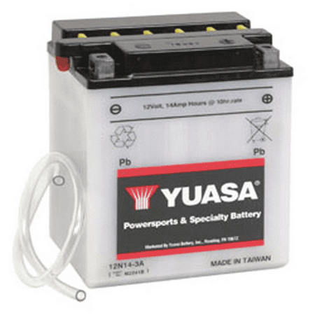 YUASA 12N14-3A CONVENTIONAL 12VOLT BATTERY (Best 12 Volt Car Battery)