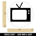thumbnail image 2 of Vintage TV Television Silhouette Rubber Stamp for Scrapbooking Crafting Stamping - Mini 1/2 Inch, 2 of 7