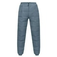 thumbnail image 2 of ZHOUCHANKIDS Snow Pants Womens Winter Windproof Down Pants Warm Outdoor Ski Pants Padded Loose Ultralight Warm Trousers Light Blue XXXL, 2 of 4