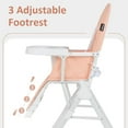 thumbnail image 4 of OLAKIDS Baby High Chair, Quick Folding Portable Highchair for Babies and Toddlers with Adjustable Footrest Removable Dishwasher Tray PU Seat, Compact Highchairs for Baby Age 6-36 Months, 4 of 9