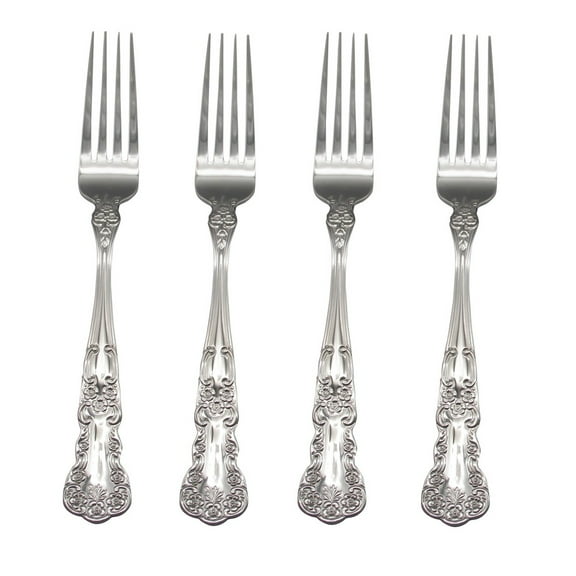 Gorham Blossom 18/10 Stainless Steel Dinner Fork (Set of Four)