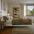 thumbnail image 3 of Valencia Full Low Profile Wood Platform Bed with Matching Footboard in White, 3 of 13