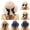 Black, variant on Straw Sun Hat for Women LSQii Summer Wide Brim Straw Beach Hat with Bow Knot Sun Protect UPF 80+ Ladies Foldable Bucket for Outing Beach (Black)
