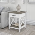 thumbnail image 2 of Bush Furniture Key West End Table, Pure White & Shiplap Gray, 2 of 8
