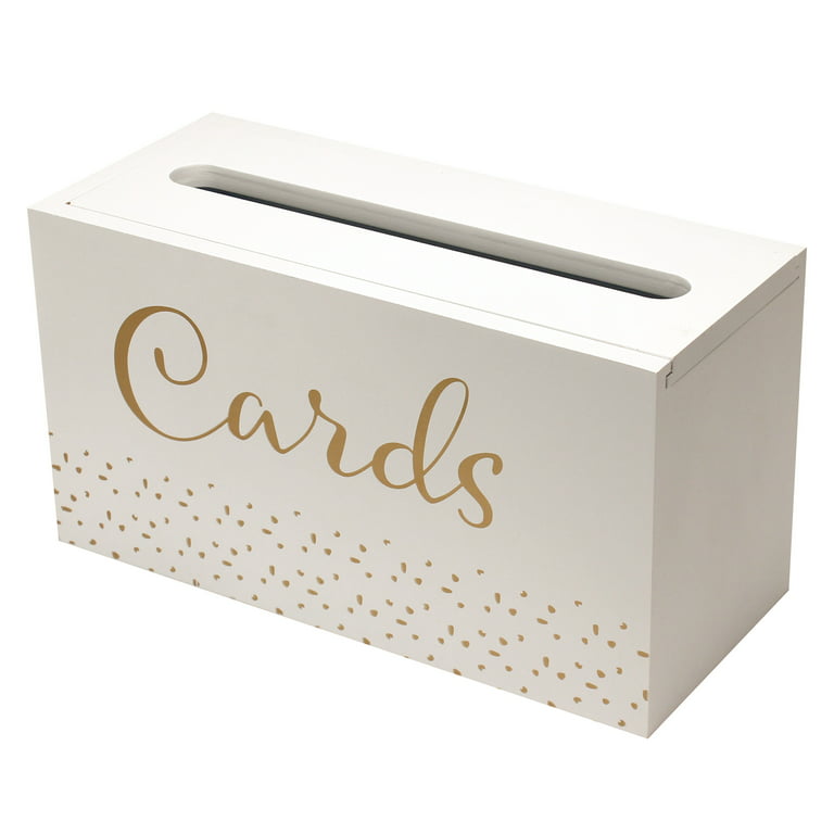 Take A Vow Wedding Cards Box, 1 Each, White