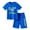 Blue, variant on WOYY Toddler Boys Outfits 2Pcs Casual Short Sleeve Graphic T-Shirt Shorts Set, Sizes 3-4T