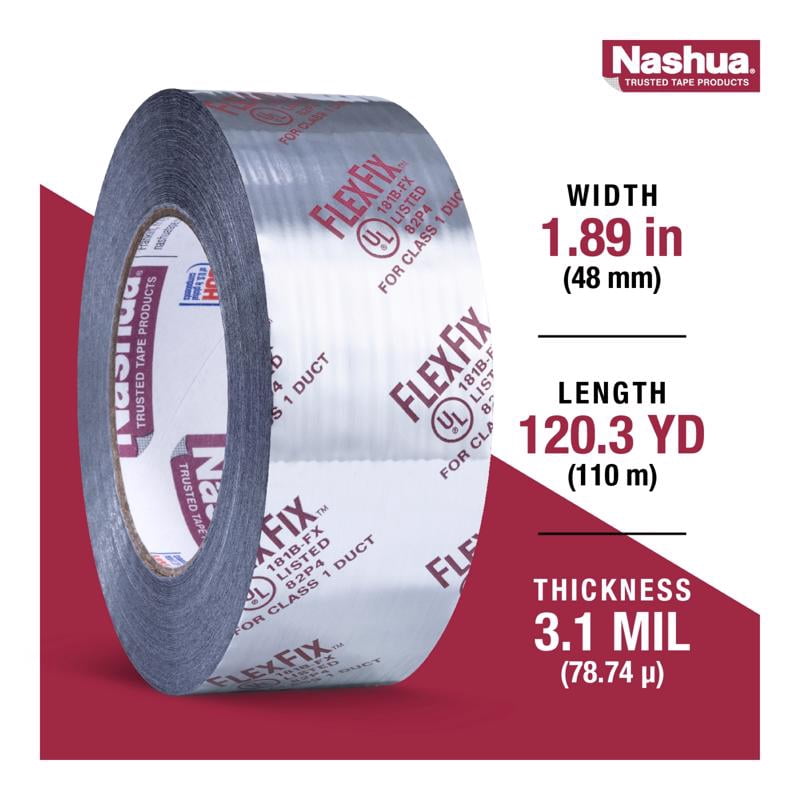 Nashua 1529786 1529786 1.89 In. W X 120 Yd L Black Duct Tape