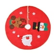 thumbnail image 2 of Falda de árbol de Navidad perfecl decoración de árbol Rojo 100 Cm, 2 of 7