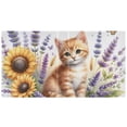 thumbnail image 2 of Little Cat and Flowers 3 Ring Binders 1.5 inch Hardcover File Folders with Interior Pockets A4 Size Organizer for School Office Hospital, 2 of 8