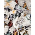thumbnail image 4 of Unique Loom Morocco Collection Area Rug - Medina (7' Round Multi/Black), 4 of 7