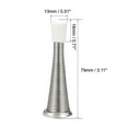 thumbnail image 2 of 79mm Length Door Stoppers Nickel Plated White 2 Pack, 2 of 5