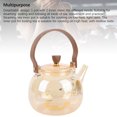 thumbnail image 3 of Glass Teapot, Wide Opening 950ML Anti Dripping Electric Ceramic Stove Glass Teapot  for Office, 3 of 7