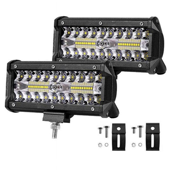 120w 7inch LED Bar LED Light Bar ice~white work Beam 12v 24v fog headlight spotlights for rampe UAZ 4x4 Kamaz Car Offroad ATV