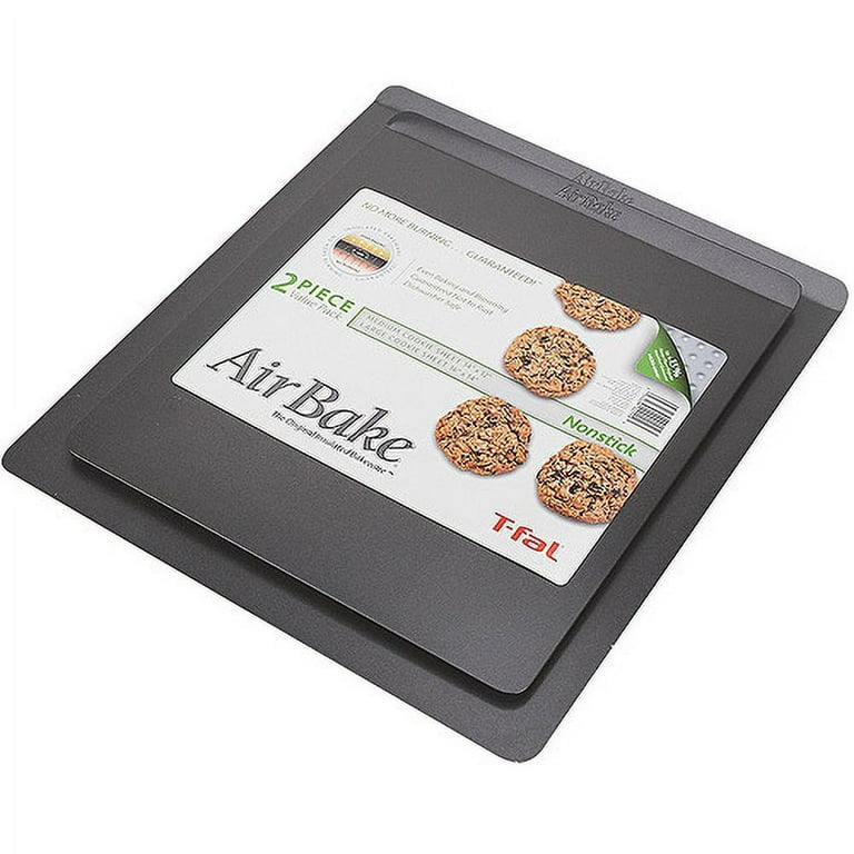 T-Fal AirBake Natural 2-Pack Cookie Sheet Set, 14 x 12 and 16 x 14 