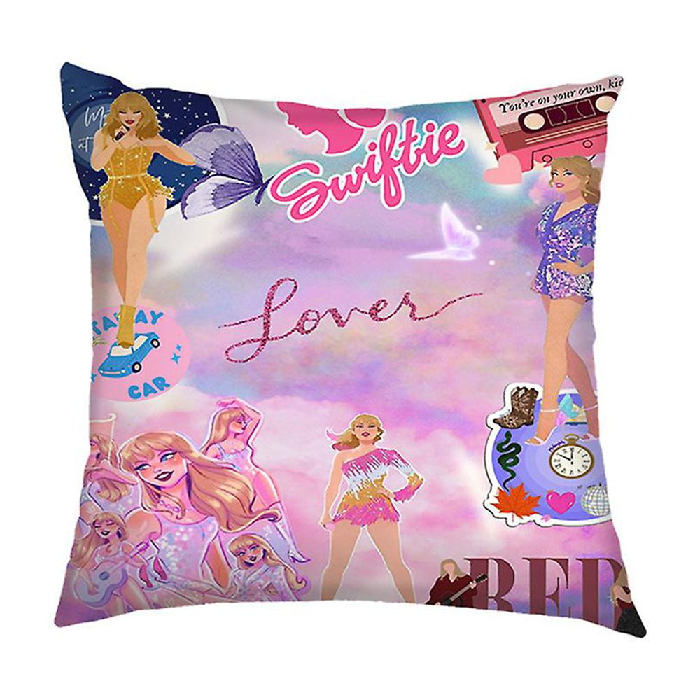 Swifties Merch Pillow Case Home Decor Throw Singer Fan Music Lover Song Album Gift Decorative Square Cushion Covers For Couch Couch Bed Car Walmart