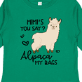 thumbnail image 4 of Inktastic Mimi's You Say Alpaca My Bags Boys or Girls Long Sleeve Toddler T-Shirt, 4 of 5