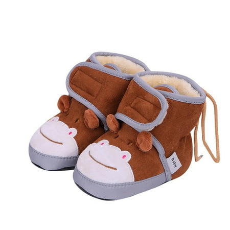 

Gubotare Baby Booties Unisex Water Repellent Baby Booties with Vegan Sherpa Lining A 0 Months