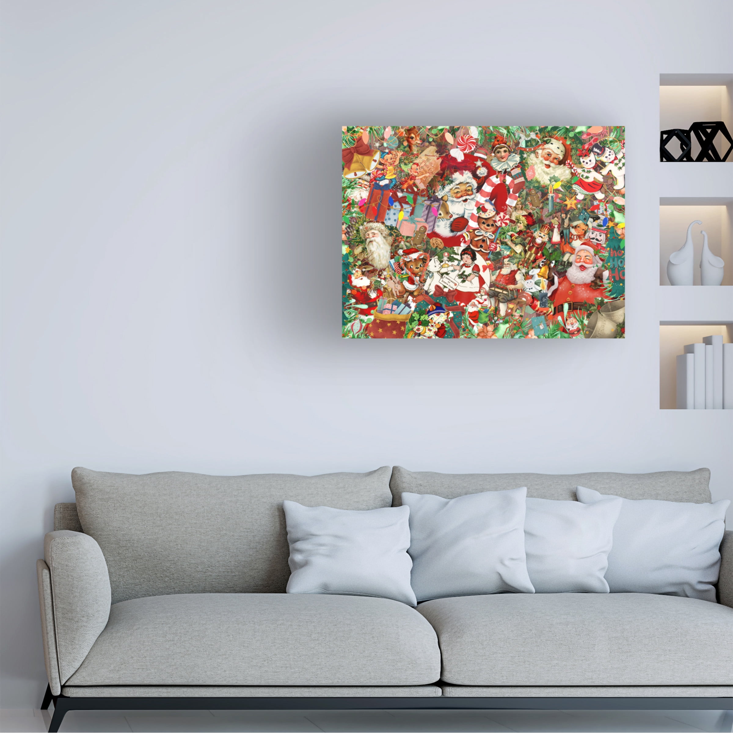 The Font Diva 'A Vintage Christmas' Canvas Art