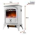 thumbnail image 4 of E-Flame USA Hamilton Free Standing Electric Fireplace Stove - White, 4 of 10
