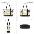 thumbnail image 6 of FORMRS Canvas Laptop Tote Bag for Women with 15.6" Computer Compartments Shoulder Handbag, Halloween Black Pumpkins, 6 of 7
