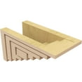 thumbnail image 5 of 5"W x 10"D x 5"H Wide Landon Rough Cedar Woodgrain TimberThane Corbel, Primed Tan, 5 of 6